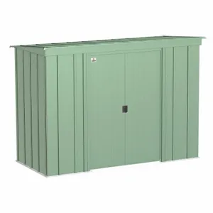 ARROW FASTENER CLP84SG Shed, 100 Inch x 47 Inch x 70.8 Inch Size, 157 Cu ft Capacity, Sage Green | CN8WBG 783W47