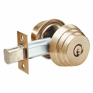 ARROW FASTENER E61 10 Deadbolt, 2, Satin Bronze, Ar1, Different | CN8WEQ 429K40