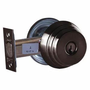 ARROW FASTENER E61 10B CS Deadbolt, 2, Dark Bronze, Sc1, Different | CN8WEB 429K42