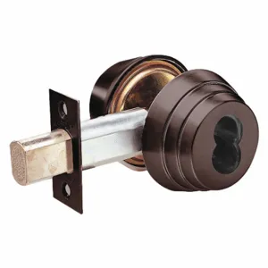 ARROW FASTENER E61 10B IC Deadbolt, 2, Dark Bronze, Sfic, Different | CN8WEC 429K43