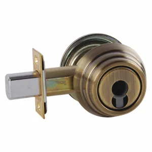 ARROW FASTENER E61 5A IC Deadbolt, 2, Antique Brass, Sfic, Different | CN8WDV 429K52