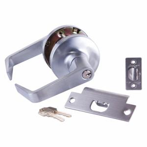 ARROW FASTENER GL81SR 26D Door Lever Lockset, Grade 1, Flat With Return, Satin Chrome | CN8WEX 429K66