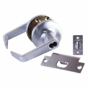 ARROW FASTENER GL81SR 26D IC Door Lever Lockset, Grade 1, Flat With Return, Satin Chrome | CN8WFC 429K67