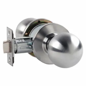 ARROW FASTENER MK01BD 26D Knob Lockset, 2, Ball, Satin Chrome, Not Keyed | CN8WJE 429K73