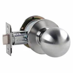 ARROW FASTENER MK03BD 26D Knob Lockset, 2, Ball, Satin Chrome, Not Keyed | CN8WJF 429K81