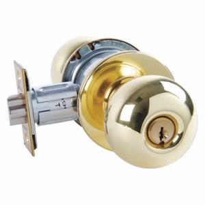 ARROW FASTENER MK31BD 3 Knob Lockset, 2, Ball, Bright Brass, Ar1, Different | CN8WKT 429L03