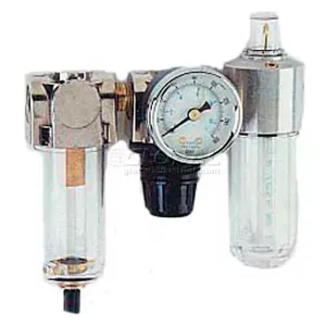 Arrow Pneumatics 7621 Filter/Regulator Lubricator Combo, Miniature, 1/8 NPT | CJ4XQF