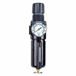 Arrow Pneumatics B754GW Integral Filter/Regulator, 1/2 NPT, 6 oz. Metal Bowl With Sight, Gauge | CJ4YKC