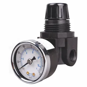 Arrow Pneumatics R161G Regulator, Miniature, 1/8 NPT, 25 SCFM, 5-160 PSI Gauge | CJ6AGX