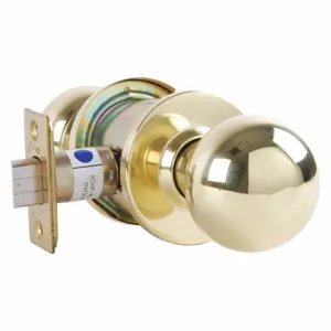 ARROW FASTENER RK01BD 3 Knob Lockset, 2, Ball, Bright Brass, Not Keyed | CN8WHQ 429L39