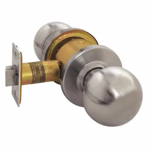 ARROW FASTENER RK01BD 32D Knob Lockset, 2, Ball, Satin Stainless Steel, Not Keyed | CN8WJQ 429L40