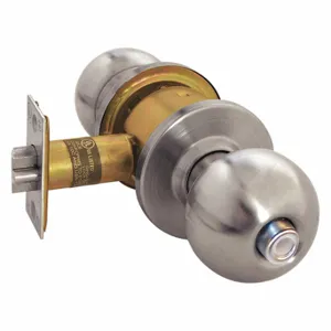 ARROW FASTENER RK02BD 32D Knob Lockset, 2, Ball, Satin Stainless Steel, Emergency Rk, Different | CN8WJM 429L42