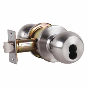 ARROW FASTENER RK12BD 32D IC Knob Lockset, 2, Ball, Satin Stainless Steel, Not Keyed | CN8WJN 429L58