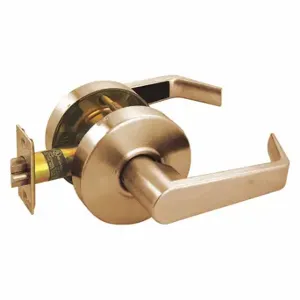 ARROW FASTENER RL01SR 4 Door Lever Lockset, Grade 2, Flat With Return, Satin Brass, Not Keyed | CN8WFQ 429L65