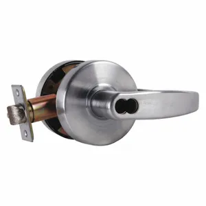 ARROW FASTENER RL11BRR 26D IC Door Lever Lockset, Grade 2, Flat With Return, Satin Chrome | CN8WGM 429L68