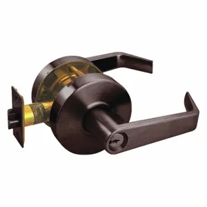 ARROW FASTENER RL12SR 10B CS Door Lever Lockset, Grade 2, Flat With Return, Dark Bronze | CN8WFP 429L73