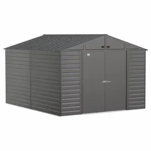 ARROW FASTENER SCG1012CC Shed, 123.3 Inch x 145.8 Inch x 90.6 Inch Size, 775 Cu ft Capacity, Charcoal | CN8WBN 783W54