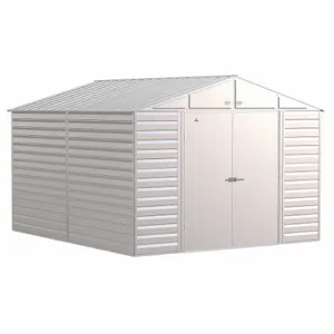 ARROW FASTENER SCG1012FG Shed, 123.3 Inch x 145.8 Inch x 90.6 Inch Size, 775 Cu ft Capacity, Flute Gray | CN8WBP 783W51