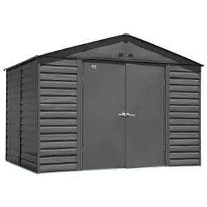 ARROW FASTENER SCG108CC Shed, 123.3 Inch x 95.3 Inch x 90.6 Inch Size, 496 Cu ft Capacity, Charcoal | CN8WBZ 783W52