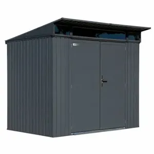 ARROW FASTENER SJDEN85 Shed, 96.7 Inch x 73.6 Inch x 83.7 Inch Size, 239 Cu ft Capacity, Anthracite | CN8WCU 783W43