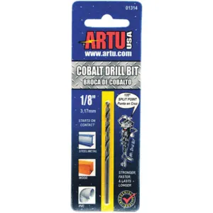 ARTU 01314 Jobber Bit 1/8 Inch Cobalt Steel | AD6KYD 45L085