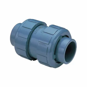 ASAHI 1210005 Ball Check Valve, Single Flow, Inline Ball, PVC, 1/2 Inch Pipe/Tube Size, Socket x Socket | CN8WZH 49EZ94