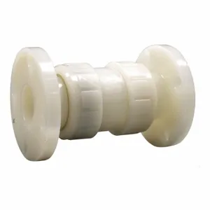 ASAHI 1233020 Ball Check Valve, Single Flow, Inline Ball, PVC, 2 Inch Pipe/Tube Size, Flange x Flange | CN8WZM 49FA07