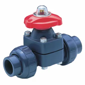 ASAHI 1544020 Diaphragm Valve, 2 Inch Pipe Size, 43 Coefficient Of Volume, 2-Way, Butt, Pvdf, Ptfe | CN8WZY 49FA38