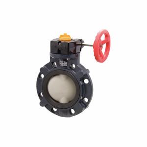 ASAHI 173719100 Butterfly Valve, 57P, Wafer Style, PVC, 10 Inch Pipe Size, 150 PSI | CN8WXW 49FD19