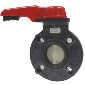 ASAHI 173730030 Butterfly Valve, 57P, Wafer Style, PVC, 3 Inch Pipe Size, 150 PSI | CN8WZB 49FD23