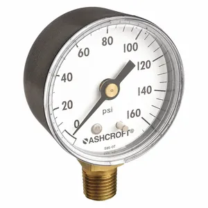 ASHCROFT 20W1005PH02L160# Gauge Pressure 0 to 160 psi Lower 2 Inch | AH3QUM 33HP90