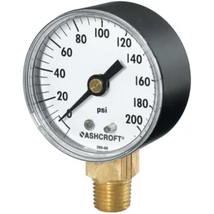 ASHCROFT 35W1005PH02L30# Gauge Pressure 0-30 psi +/-3-2-3Percent | AH3QVK 33HR34