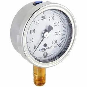 ASHCROFT 251009AW02L400# Gauge Pressure 0 to 400 psi 1 Percent | AH3QWC 33HR50