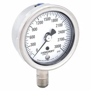 ASHCROFT 251009SW02L3000# Gauge Pressure 0 to 3000 psi Lower | AH3QXM 33HT04