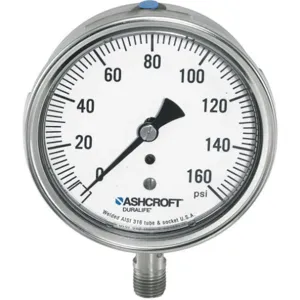 ASHCROFT 351009SW02L1500# Gauge Pressure 0 to 1500 psi 1/4 Inch NPT | AH3QXV 33HT18