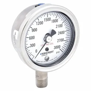 ASHCROFT 251009SW02LX6B3000 Pressure Gauge 0 To 3000 Psi 2-1/2in | AD7GLZ 4EFU8