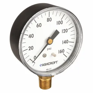 ASHCROFT 25W1005PH02L160# Gauge Pressure 0 to 160 psi 1/4 Inch NPT | AH3QVA 33HR13