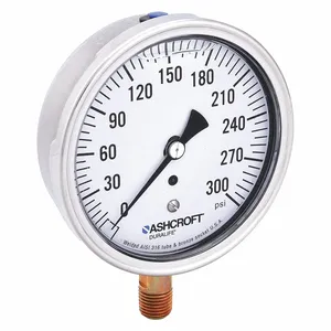 ASHCROFT 351009AWL02L300# Gauge Pressure 0 to 300 psi Glycerin | AH3QWW 33HR85