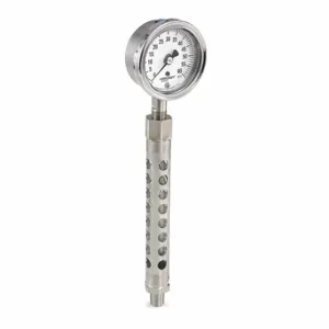 ASHCROFT 251009SW02LX5G600#022198SS25X5G Pressure Gauge, 0 To 600 Psi, 2 1/2 Inch Nominal Dial Size, Bottom, 1/4 Inch Mnpt, 1009 | CN8YHU 787N74