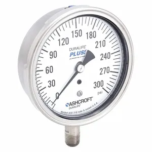 ASHCROFT 351009SW02LXLL300 Pressure Gauge 0 To 300 Psi 3-1/2in | AD9JWM 4TA68