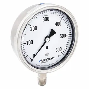 ASHCROFT 351009SWL02L600# Gauge Pressure 0 to 600 psi Lower | AH3QXY 33HT48