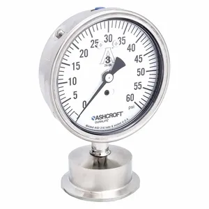 ASHCROFT 351032S20L 60# Pressure Gauge 0 To 60 Psi 3-1/2 Inch 2in | AC3BYK 2RFL8