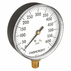 ASHCROFT 35W1005PH02L600# Gauge Pressure 0-600 psi +/-3-2-3Percent | AH3QVR 33HR40