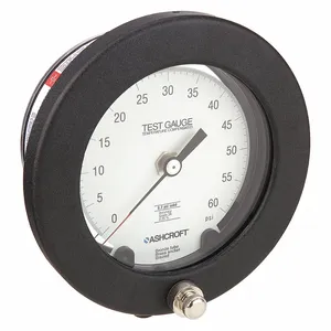 ASHCROFT 45-1082AS 02L 60 PSI Pressure Gauge 0 To 60 Psi 4-1/2 Inch 1/4in | AB9TEC 2F016