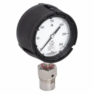 ASHCROFT 451259SD04L/50312HH04TXCF300# Pressure Gauge With Diaphragm Seal, 0 To 300 PSI, 1259/311-312, 4 1/2 Inch Dial | CN8XWJ 2AFX9