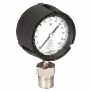 ASHCROFT 451259SD04L/50312SS04TXCG60# Pressure Gauge With Diaphragm Seal, 0 To 60 Psi, 1259/311-312, 4 1/2 Inch Dial, Glycerin | CN8XWK 2AFW8
