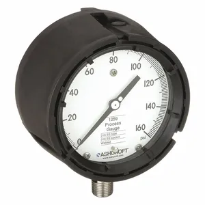 ASHCROFT 451259SD04L160# Pressure Gauge 0 To 160 Psi 4-1/2in | AE6HEJ 5RYA6