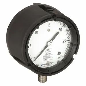 ASHCROFT 451259SD04L30# Pressure Gauge 0 To 30 Psi 4-1/2 Inch 1/2in | AE6HEF 5RYA3