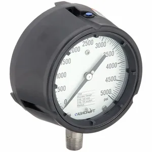 ASHCROFT 451259SD04L5000# Pressure Gauge 0 To 5000 Psi 4-1/2in | AE6HET 5RYC4