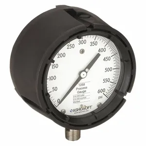 ASHCROFT 451259SD04L600# Pressure Gauge 0 To 600 Psi 4-1/2in | AE6HEN 5RYC0